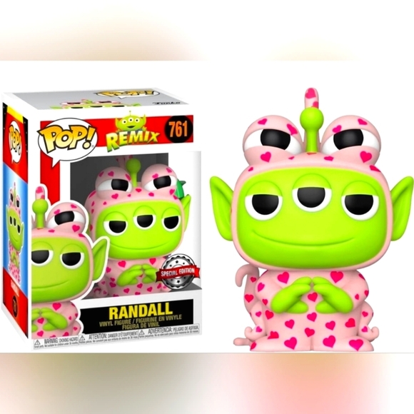 Funko Other - Funko Pop Pixar Randall Alien Remix Pink Pop #761 - Funko Pop Exclusive Edition
